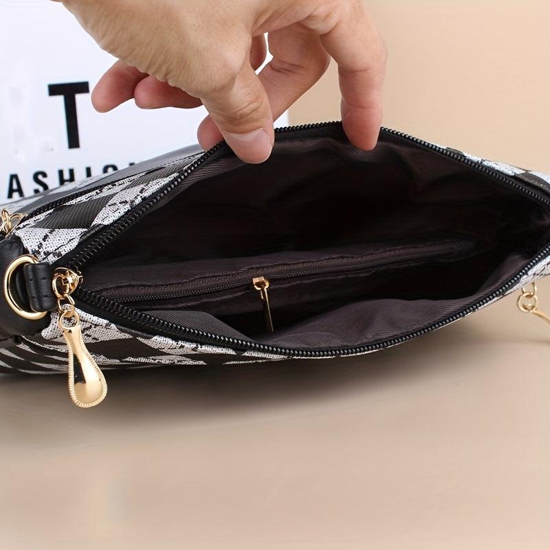 Classic Rhombus Pattern Shoulder Bag Women's Crossbody Bag