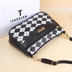 Classic Rhombus Pattern Shoulder Bag Women's Crossbody Bag