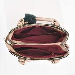Classic Tote Bag Solid Shoulder Bag With Clutch Wallet