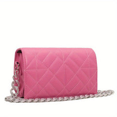 Geometric Embossed Shoulder Bag Stylish Handbag & Purse