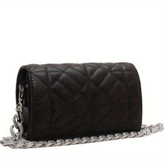Geometric Embossed Shoulder Bag Stylish Handbag & Purse