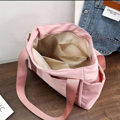Large Capacity Leisure Tote Bag For Women Lightweight Pockets Mommy Bag