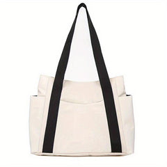 Large Capacity Leisure Tote Bag For Women Lightweight Pockets Mommy Bag