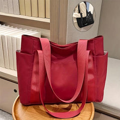 Large Capacity Leisure Tote Bag For Women Lightweight Pockets Mommy Bag