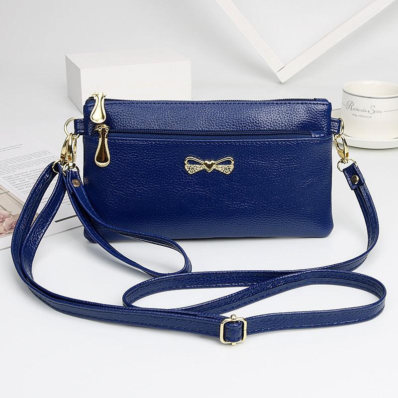 Bowknot Decor Square Bag Zipper Crossbody Bag Coin Purse