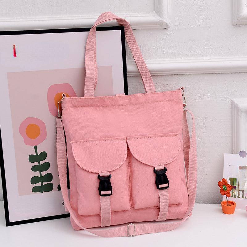 Large Capacity Canvas Tote Bag Vintage Crossbody Bag