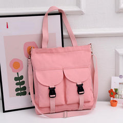 Large Capacity Canvas Tote Bag Vintage Crossbody Bag