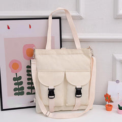 Large Capacity Canvas Tote Bag Vintage Crossbody Bag