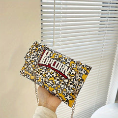 Novelty Flap Shoulder Bag Metal Chain Crossbody