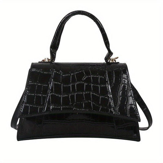 Crocodile Embossed Crossbody Bag for Women