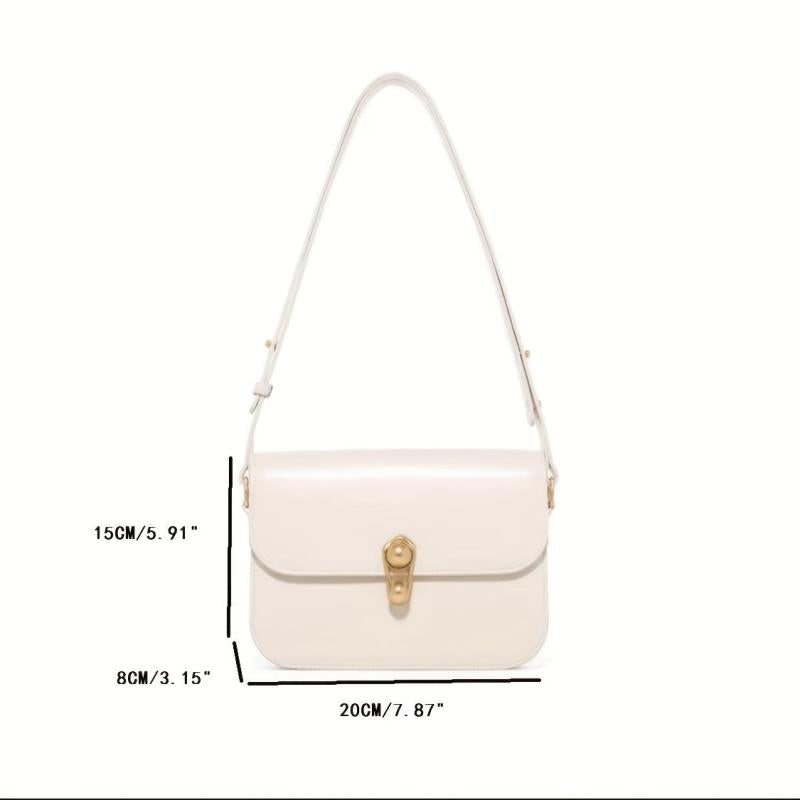 Square Shoulder Bag Flap Underarm Bag Women's Purse