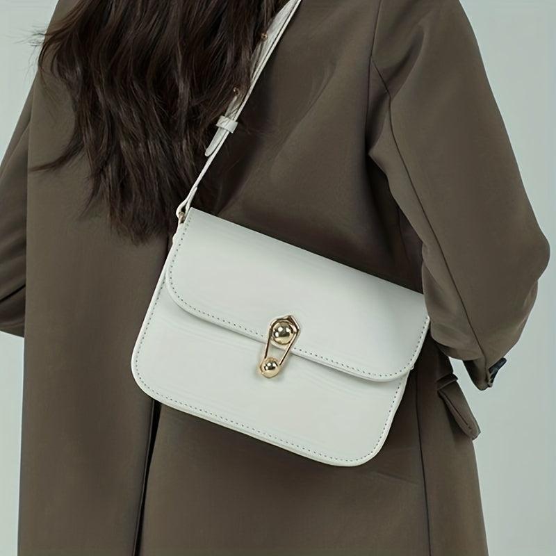Square Shoulder Bag Flap Underarm Bag Women's Purse