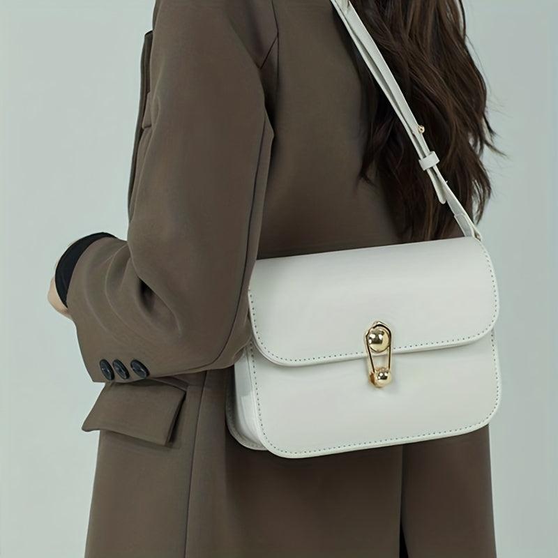 Square Shoulder Bag Flap Underarm Bag Women's Purse