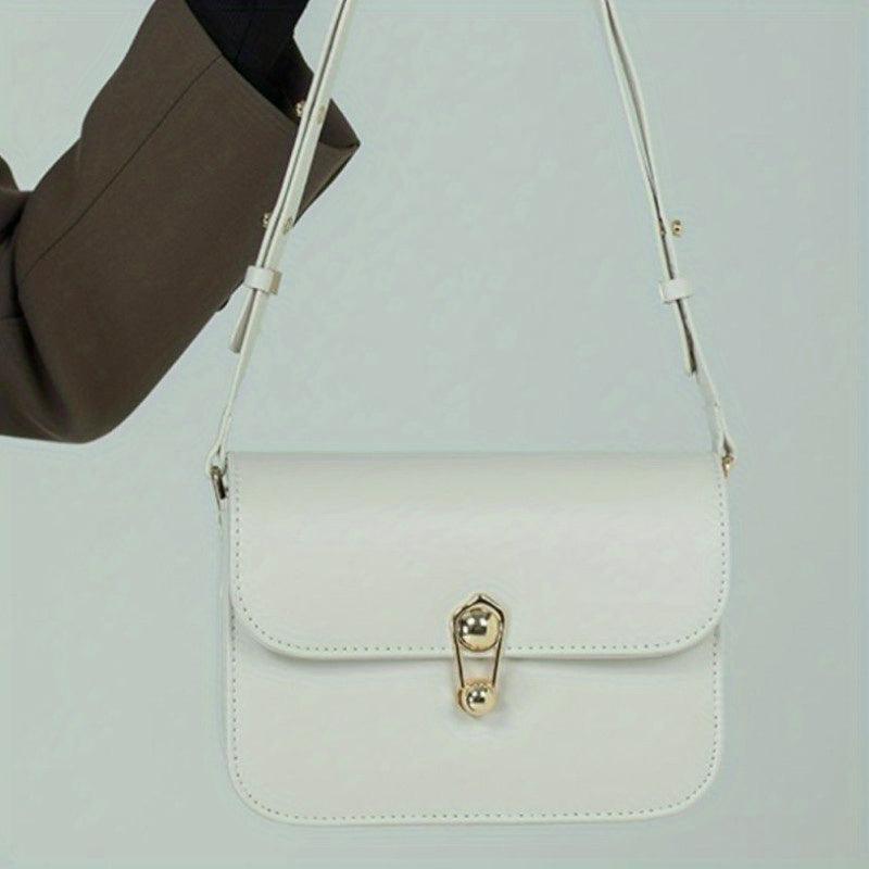 Square Shoulder Bag Flap Underarm Bag Women's Purse