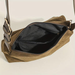 Vintage Square Shoulder Bag Large Capacity Classic Retro Bag