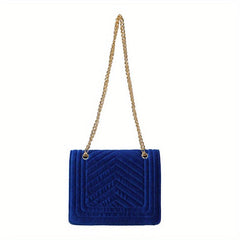 Chevron Quilted Shoulder Bag Classic Evening Crossbody Bag Women's Handbag