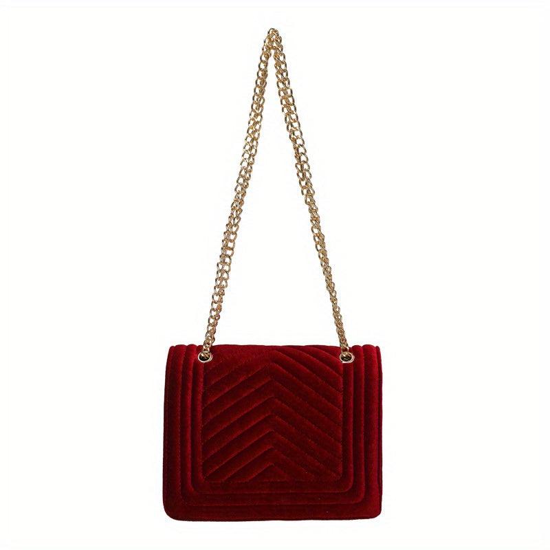 Chevron Quilted Shoulder Bag Classic Evening Crossbody Bag Women's Handbag