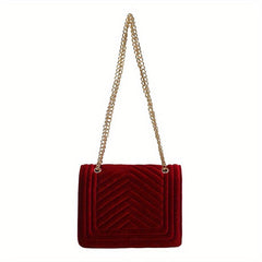 Chevron Quilted Shoulder Bag Classic Evening Crossbody Bag Women's Handbag