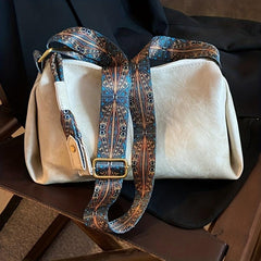 Vintage Boho PU Leather Hobo Bag Women's Shoulder Handbag