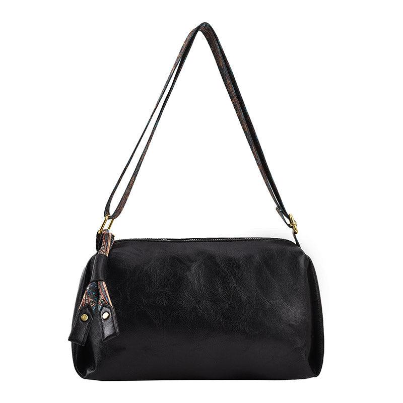 Vintage Boho PU Leather Hobo Bag Women's Shoulder Handbag
