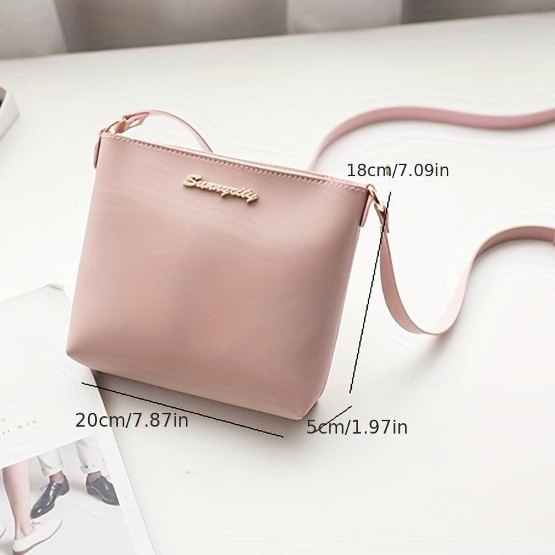 Minimalist PU Crossbody Bag Women's Handbag & Phone Purse