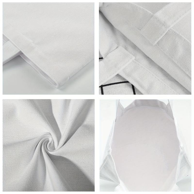 Large Capacity Canvas Tote Bag Durable Lightweight Shopping Bag