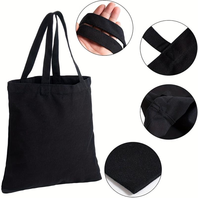 Large Capacity Canvas Tote Bag Durable Lightweight Shopping Bag