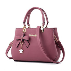 Casual PU Leather Shoulder Bag With Zipper Women's Crossbody Bag