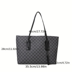 Vintage Large Capacity Tote Bag For Work
