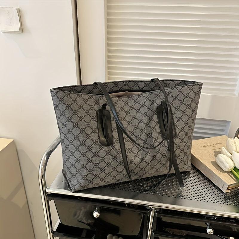 Vintage Large Capacity Tote Bag For Work