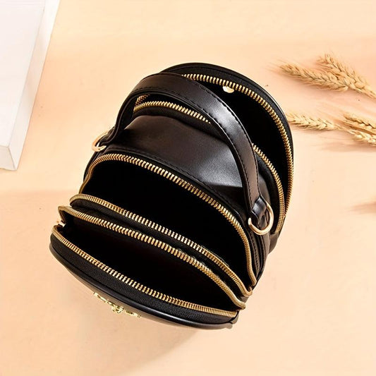 Minimalist Zipper Shoulder Bag All Match Satchel Bag