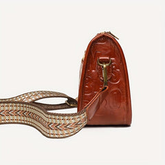Embossed Crossbody Bag Vintage Shoulder Small Purse For Women