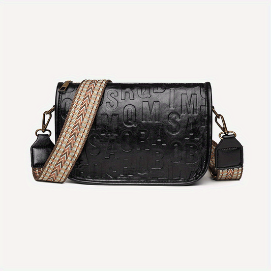 Embossed Crossbody Bag Vintage Shoulder Small Purse For Women