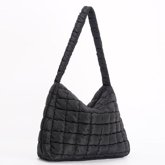 Quilted Hobo Bag Large Capacity Shoulder Handbag