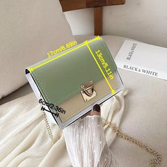 Casual Mini Crossbody Bag Contrast Purse Everyday Shoulder Handbag