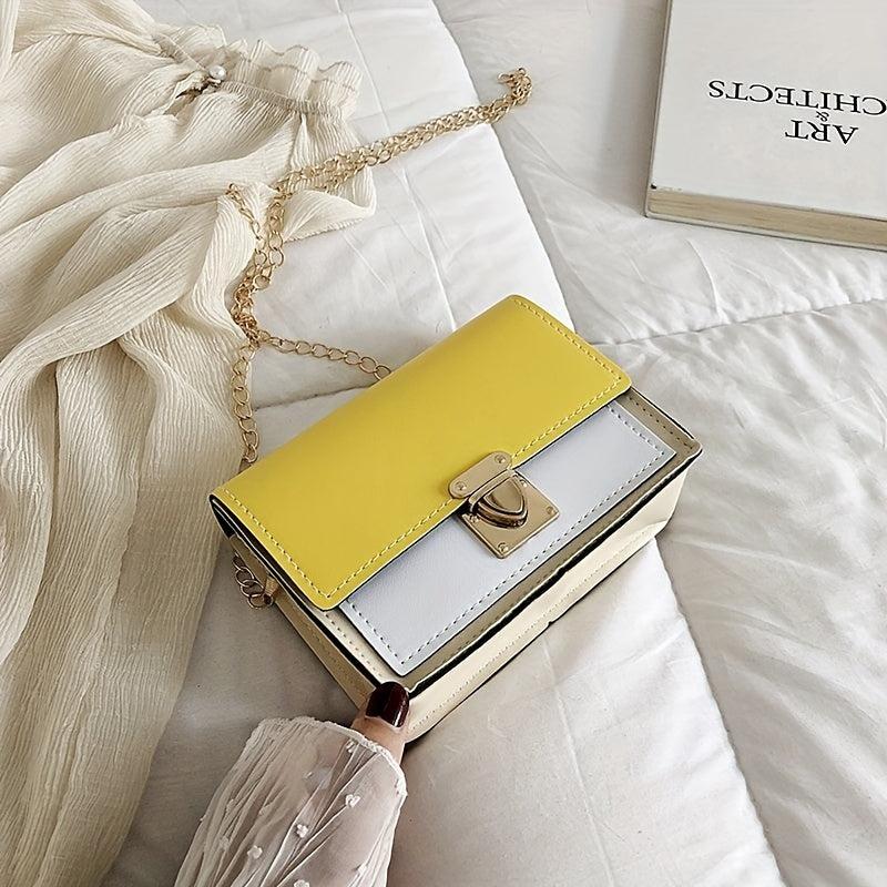 Casual Mini Crossbody Bag Contrast Purse Everyday Shoulder Handbag