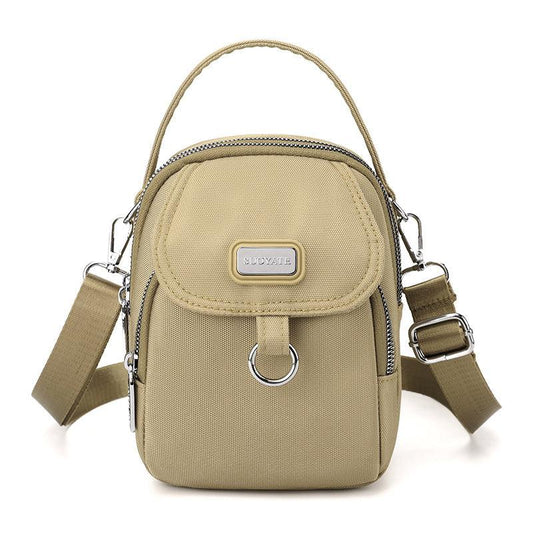 Lightweight Shoulder Bag With Zipper Pocket & Earphone Hole