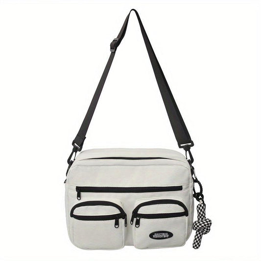 Student Shoulder Bag Large Capacity Crossbody Bag Pockets Messenger Bag