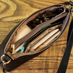 Vintage Flower Embossed Shoulder Bag Classic Versatile Bag