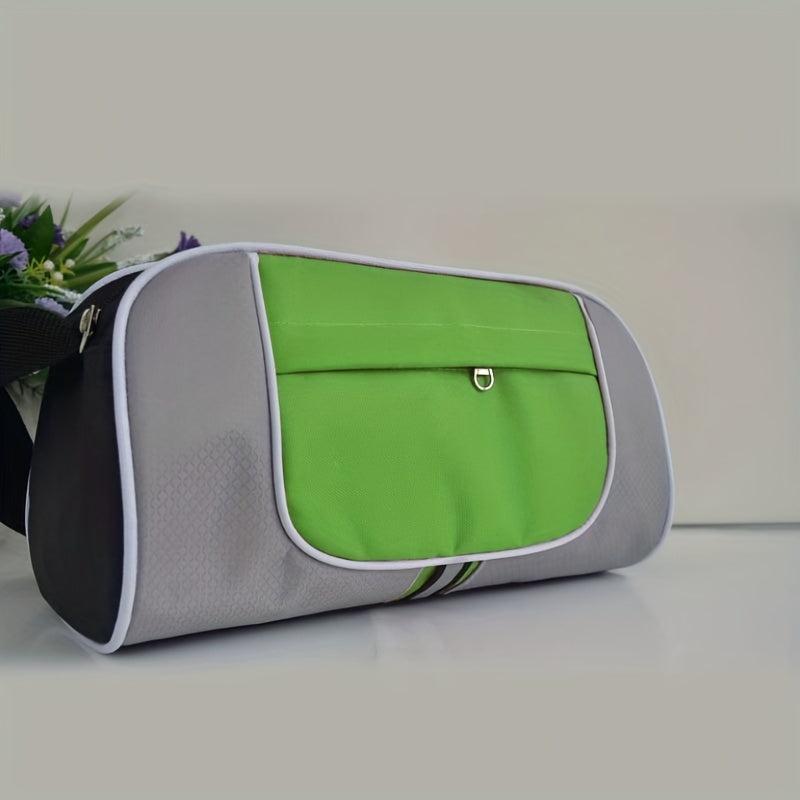Large Capacity Zipper Shoulder Bag Adjustable Strap Outdoor Sports Crossbody Bag