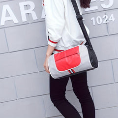 Large Capacity Zipper Shoulder Bag Adjustable Strap Outdoor Sports Crossbody Bag