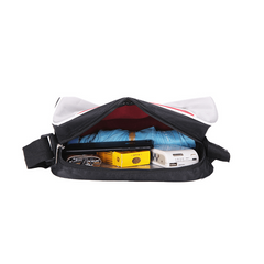 Large Capacity Zipper Shoulder Bag Adjustable Strap Outdoor Sports Crossbody Bag
