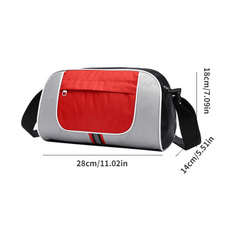 Large Capacity Zipper Shoulder Bag Adjustable Strap Outdoor Sports Crossbody Bag