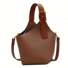 Vintage Bucket Bag Small Crossbody Faux Leather Handbags