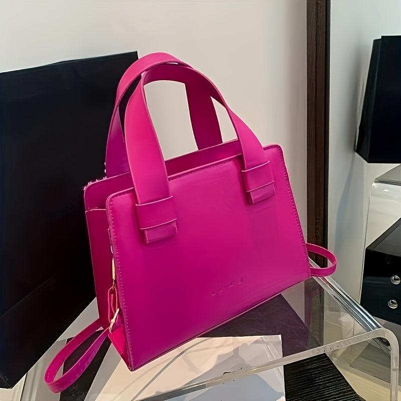 Minimalist Solid Square Bag All Match Satchel Bag