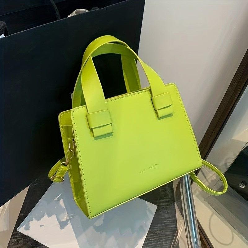 Minimalist Solid Square Bag All Match Satchel Bag