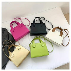 Minimalist Solid Square Bag All Match Satchel Bag