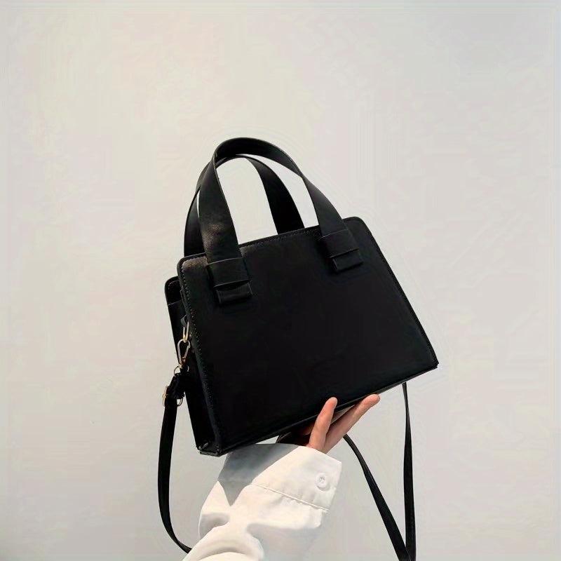 Minimalist Solid Square Bag All Match Satchel Bag