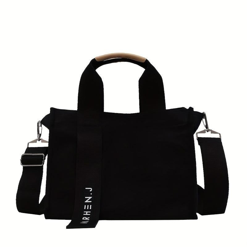 Canvas Crossbody Bag Large Capacity Tote Bag Casual Handbag