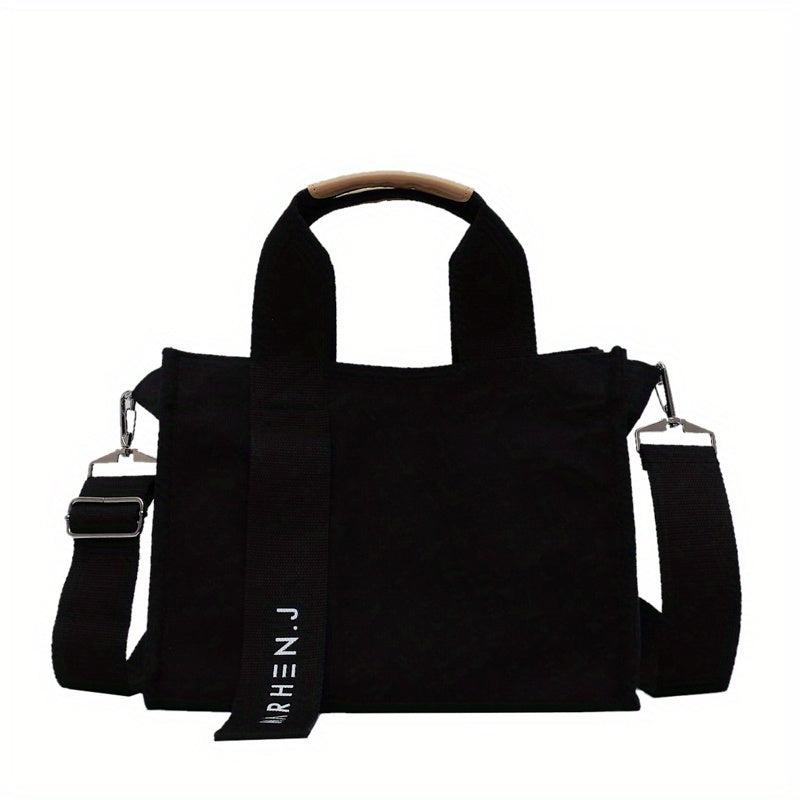 Canvas Crossbody Bag Large Capacity Tote Bag Casual Handbag